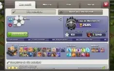 Clash of clans. Cv11 99% full. Heróis full.