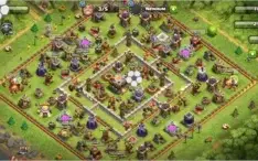 Clash of clans. Cv11 99% full. Heróis full.