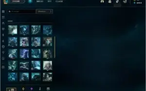 Conta LoL criada na season 1, com 132 campeões e 66 skins