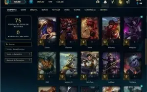 Conta Ferro 1 com 34 Champs e 2 Skins