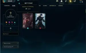 Conta Ferro 1 com 34 Champs e 2 Skins