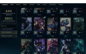 Esmeralda 2 com TODOS os champs e 307 Skins + 5 Vitoriosas
