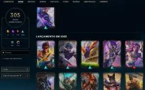 Esmeralda 2 com TODOS os champs e 307 Skins + 5 Vitoriosas