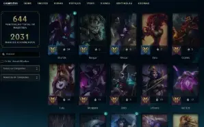 Esmeralda 2 com TODOS os champs e 307 Skins + 5 Vitoriosas