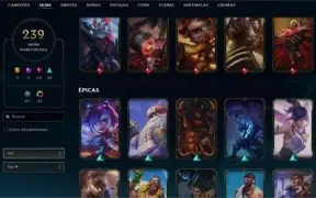 CONTA LOL VARIAS SKINS