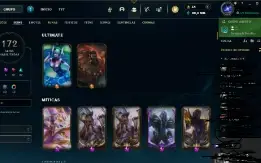 Conta League of Legends LV 430 (174 Skins,Ouro IV)