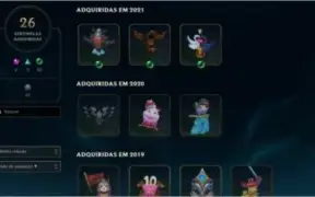 Conta LoL, nv 350, 299 skins, todos os champs