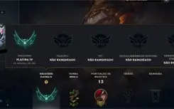 Conta League of Legends Platina IV MMR BOM