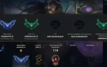 Conta league of legends diamante IV