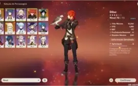 GENSHIN IMPACT-NA - AR 40 - Diluc,Jean,Venti,wolf's grave