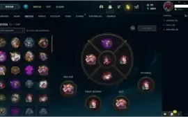 CONTA LEAGUE OF LEGENDS - OURO 3 S11 - 148 CHAMP E 157 SKINS