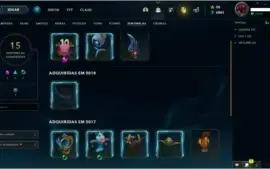 CONTA LEAGUE OF LEGENDS - OURO 3 S11 - 148 CHAMP E 157 SKINS