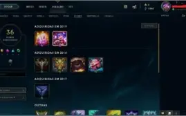 conta league of legends conta lv baixo com skins e campeões