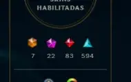 Conta League of Legends 1280 skins