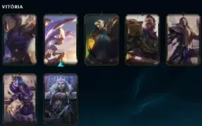 Conta League of Legends 1280 skins