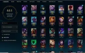 CONTA DO LOL 243 SKINS E TODOS OS CHAMPS