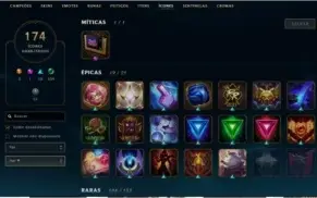 CONTA DO LOL 243 SKINS E TODOS OS CHAMPS