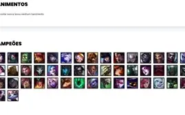 Conta bronze 3 com 47 Champs e 21 skins + 720 RP