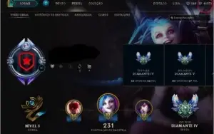 Conta league of legends diamante 5