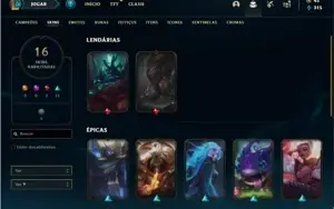 Conta prata 4 com 27 Champs e 16 Skins