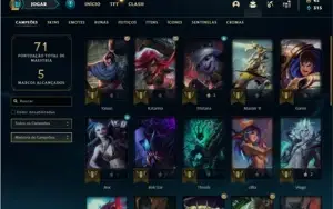 Conta prata 4 com 27 Champs e 16 Skins