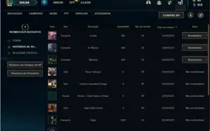 Conta prata 4 com 27 Champs e 16 Skins