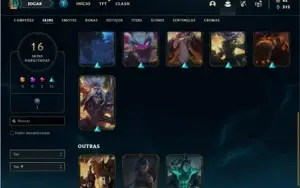 Conta prata 4 com 27 Champs e 16 Skins