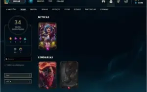 CONTA PLATINA 4 / LEVEL 120 VÁRIAS SKINS BOAS (MMR BOM)
