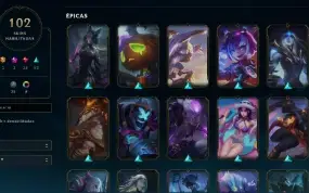 CONTA LOL - LVL 213 - 120 Champions - 102Skins - FULL ACESSO