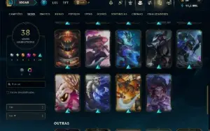 Unranked com 50 Champs e 38 Skins