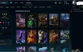 Conta league of legends 140 skins+