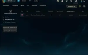 Conta unranked com 11 skins e 26 champs