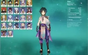 Genshin Impact AR 54/6 Personagens 5 Star