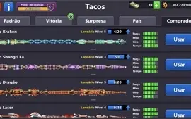 8 BALL POOL 300M DE FICHAS, VIP ESMERALDA, TODOS LENDÁRIOS