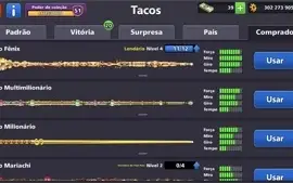 8 BALL POOL 300M DE FICHAS, VIP ESMERALDA, TODOS LENDÁRIOS
