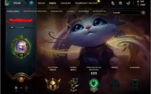 Conta gold 4 season 4 rara com muitas skins