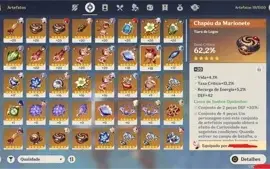 Genshin Impact AR 52 9 5 estrelas! Xiao Raiden Itto Eula