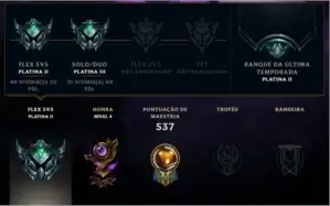 CONTA PLATINA 2 SOLO/SUO, TODOS OS CAMPEÕES E 110 SKINS