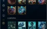 CONTA PLATINA 2 SOLO/SUO, TODOS OS CAMPEÕES E 110 SKINS