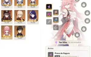 CONTA GENSHIN AR57,12 LENDÁRIOS, YAE MIKO C/PROVA - SEM VINC