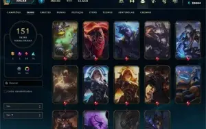 CONTA LOL - LVL 380+ - 151 SKINS R$500,00 GASTO (ÚNICO DONO)