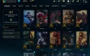Ouro 3 com 47 Champs e 15 Skins