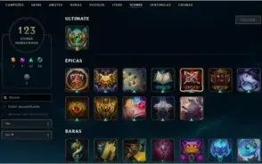 Conta lol Mestre 100 champs 76 skins