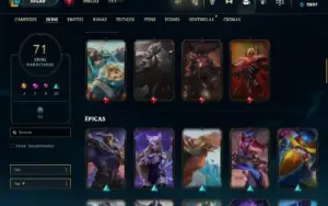 Bronze 3 com TODOS os champs e 71 Skins + 1.4kk de Master Yi