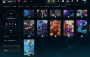 Bronze 3 com TODOS os champs e 71 Skins + 1.4kk de Master Yi
