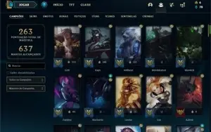 CONTA LOL M/JUNGLE BARATINHA LV 250/147 SKINS