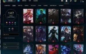 CONTA LOL M/JUNGLE BARATINHA LV 250/147 SKINS