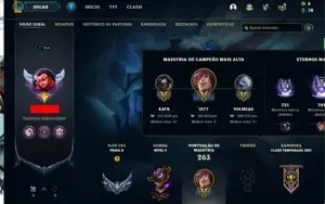 CONTA LOL M/JUNGLE BARATINHA LV 250/147 SKINS