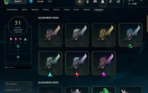 CONTA DE LOL ✨ 588 SKINS / LV 491 / MESTRE / 353 gemas ✨ + V