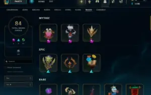 CONTA DE LOL ✨ 588 SKINS / LV 491 / MESTRE / 353 gemas ✨ + V
